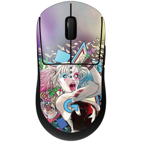 DC Comics Harley Quinn Action Pose G Pro Wireless Gaming Mouse Skin
